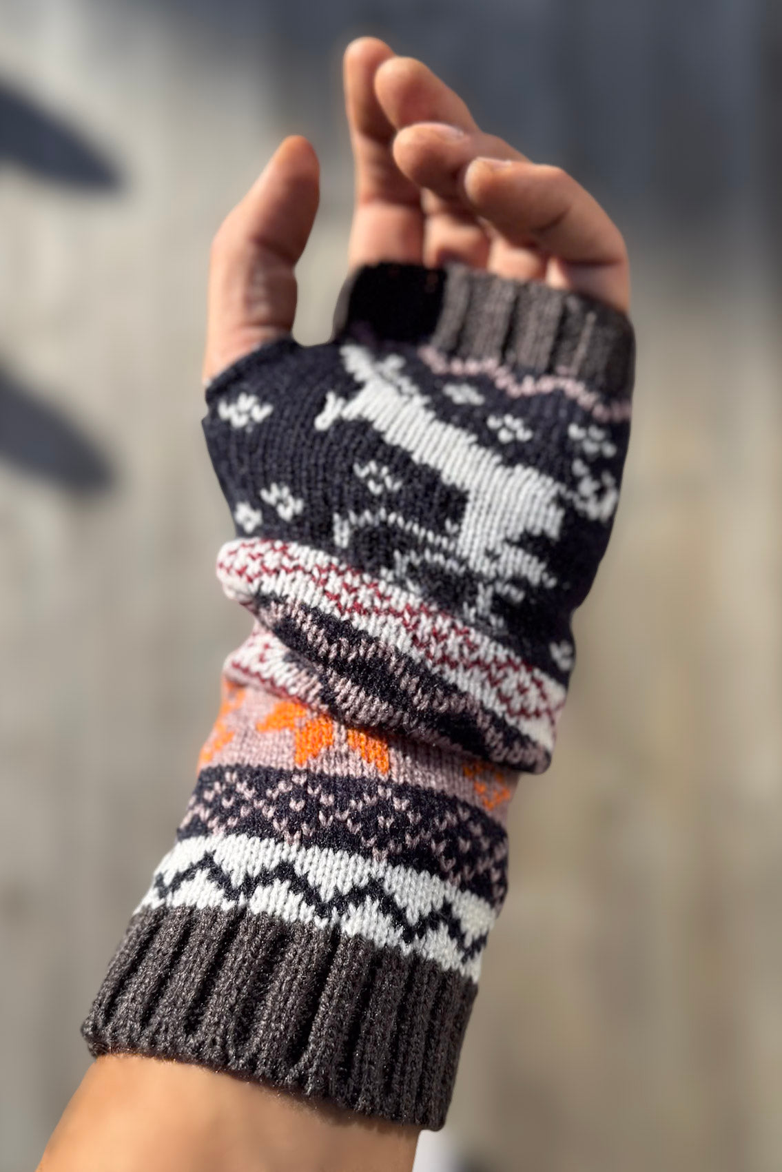 Mönstrade Armvärmare Alva Pattern