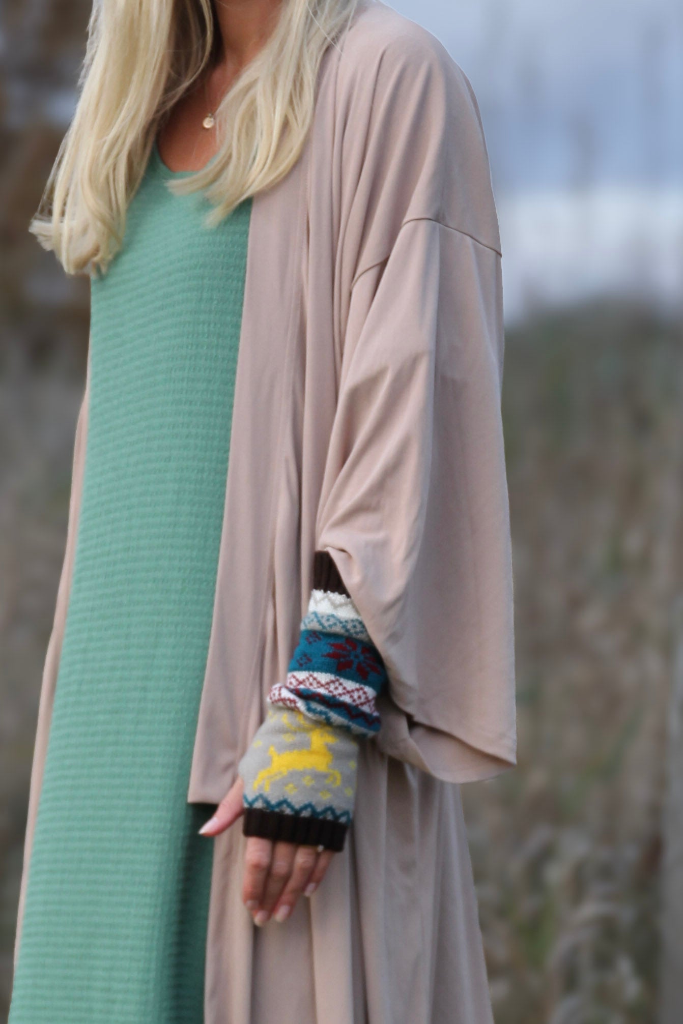 Mönstrade Armvärmare Christmas Pattern