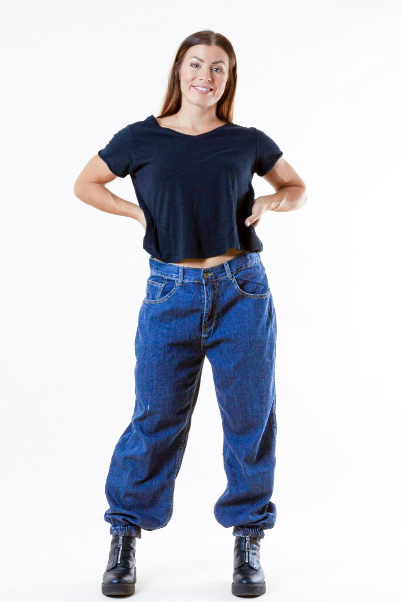 Mörkblå Jeans Sudersand Dark Blue Wash