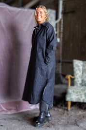 Mörkblå Jeansskjorta Daly Dark Blue
