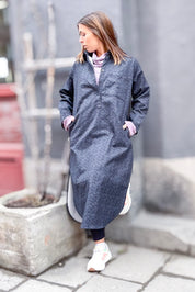 Mörkblå Jeansskjorta Daly Dark Blue