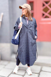 Mörkblå Jeansskjorta Daly Dark Blue