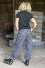 Mörkgrå Jeans Sudersand Dark Grey Wash