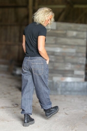 Mörkgrå Jeans Sudersand Dark Grey Wash
