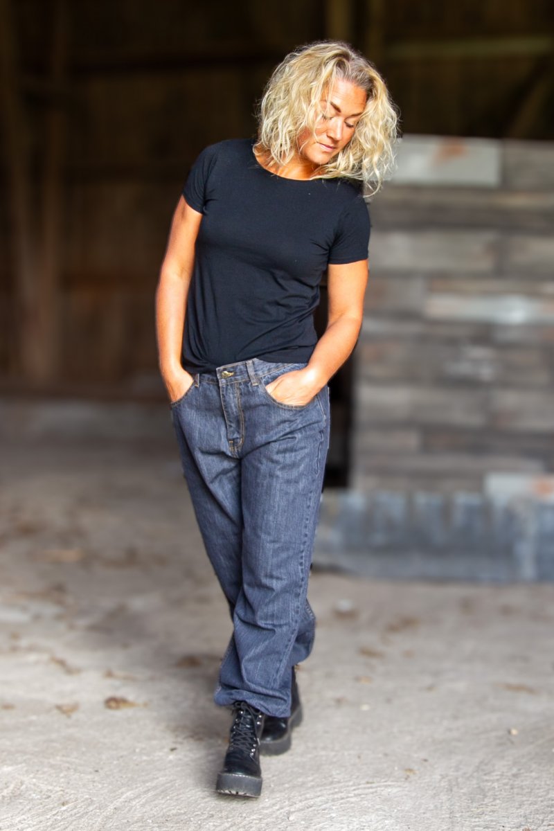 Mörkgrå Jeans Sudersand Dark Grey Wash