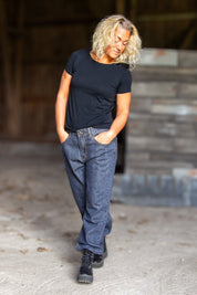 Mörkgrå Jeans Sudersand Dark Grey Wash