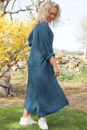 Mörkgrön Klänning Sahara Longsleeve Dark Green