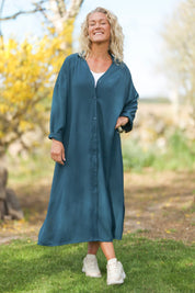 Mörkgrön Klänning Sahara Longsleeve Dark Green