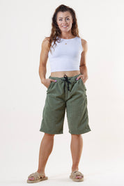 Sarek Cord Shorts Grønn