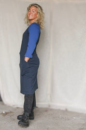 Mörklblå/Blå Klänning Juniskär Dark Blue/Blue