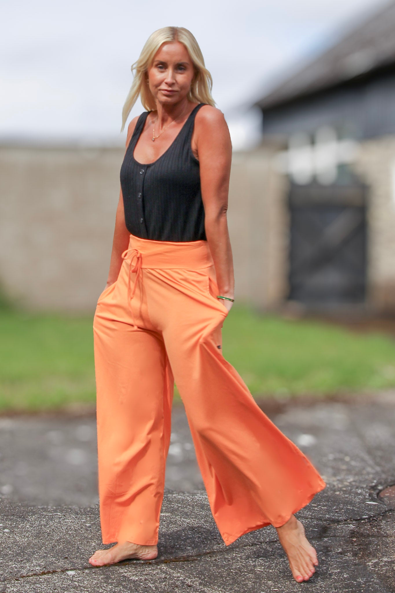 Orange Byxa Lahina Cotton Yellow Orange