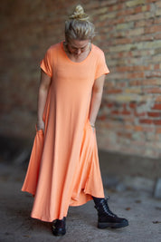 Persikofärgad Klänning Ballerina Orange Potters