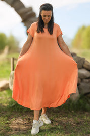 Oransje Kjole Ballerina Lang Oransje Potters