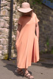 Persikofärgad Klänning Ballerina Orange Potters