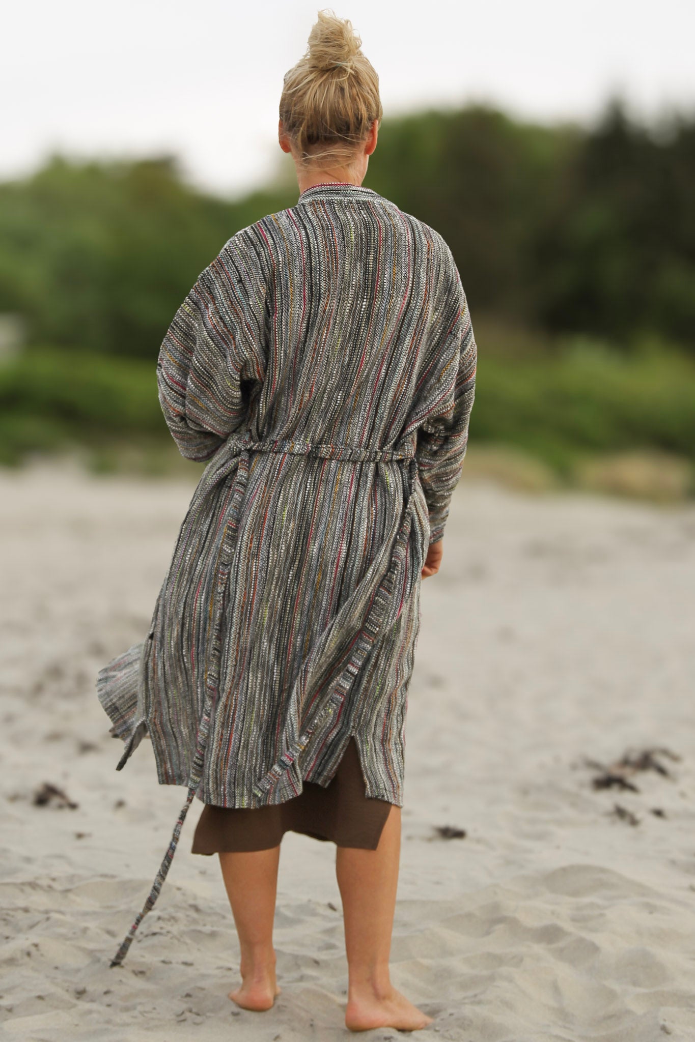 Randig Kimono Aderna Dark Stripe