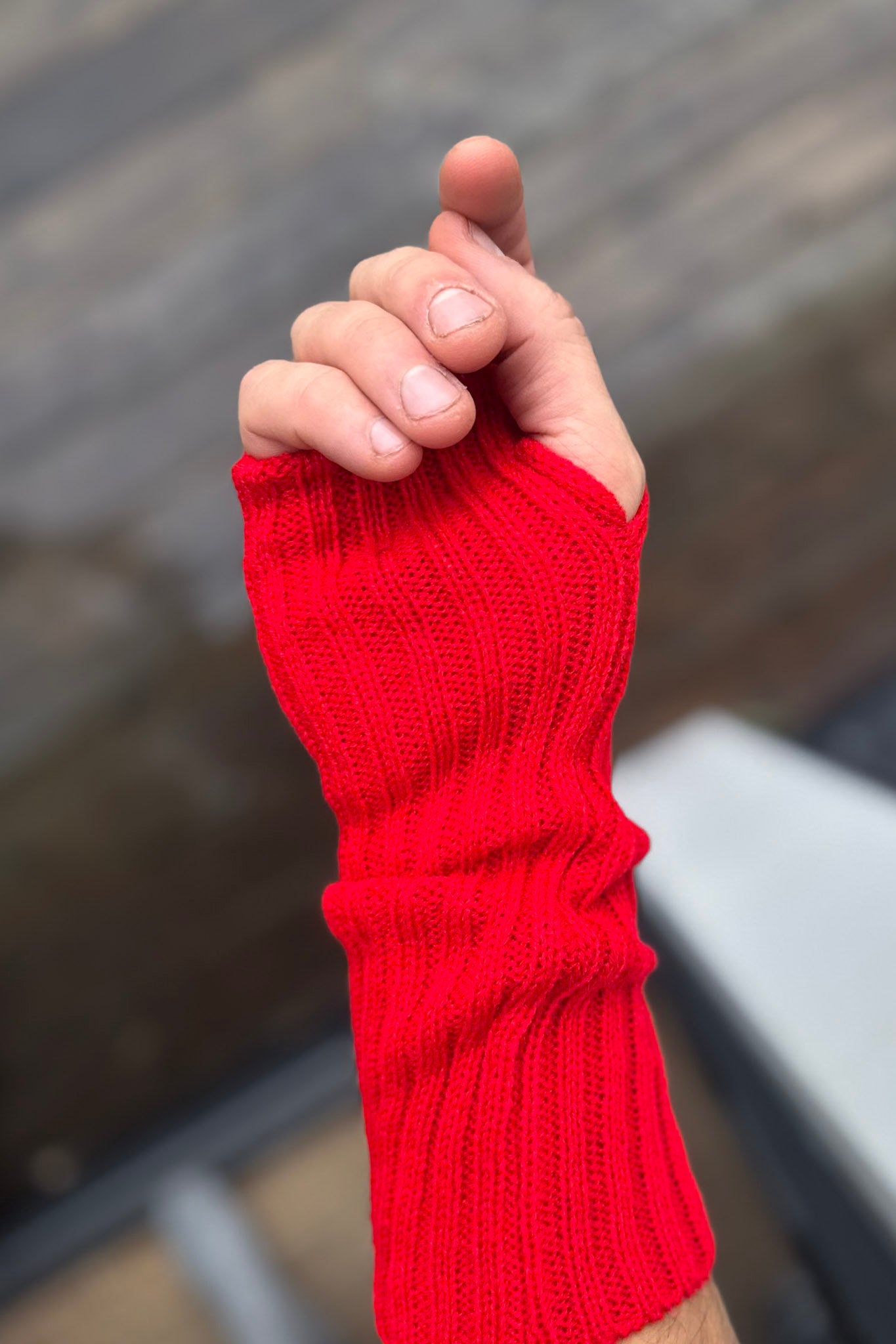 Röd Armvärmare Hedda Red