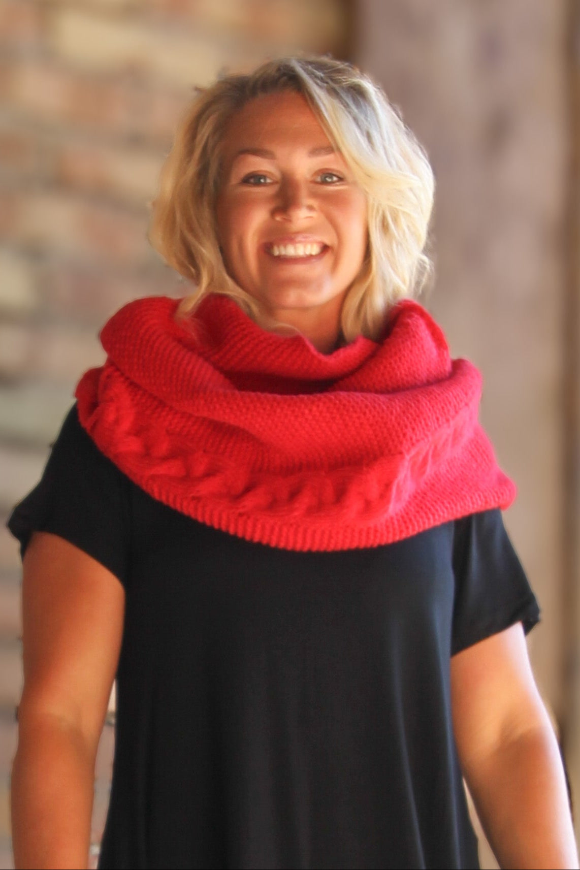 Röd Halsduk Ingrid Red