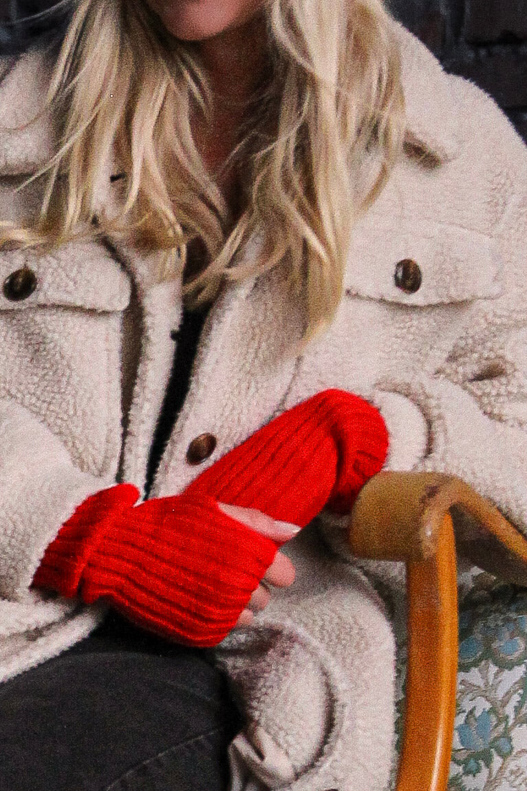 Röd Armvärmare Hedda Red