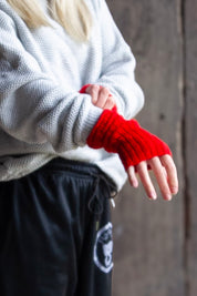 Röd Armvärmare Hedda Red