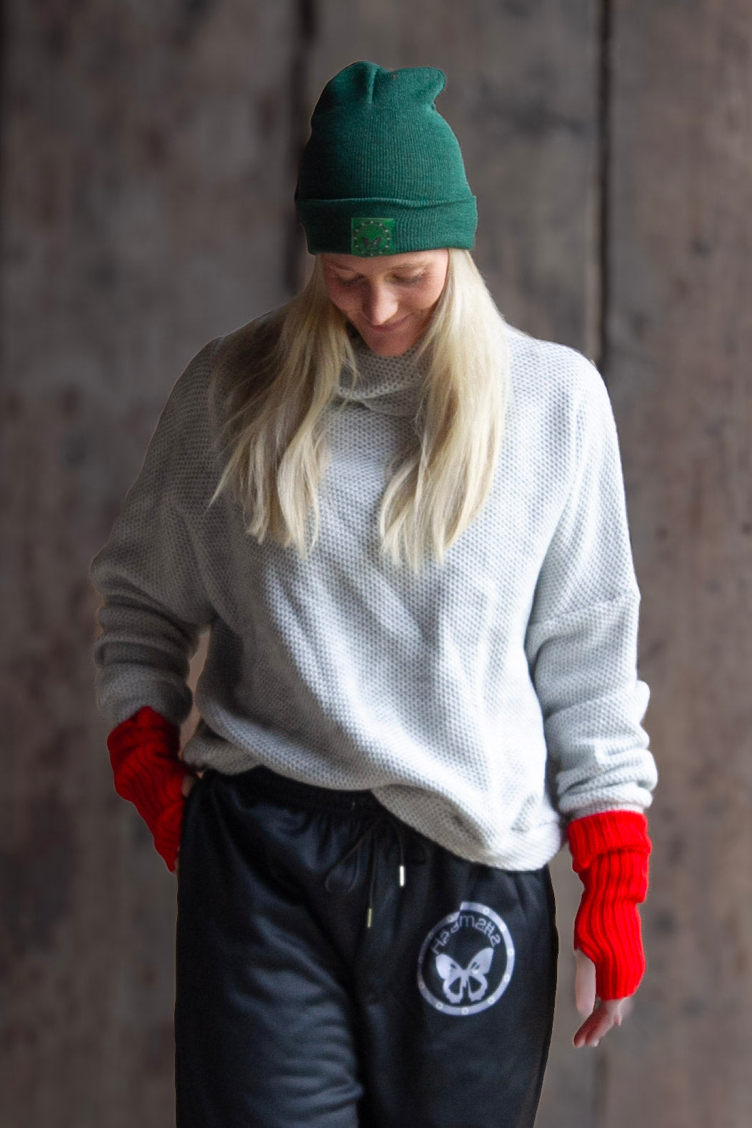 Röd Armvärmare Hedda Red