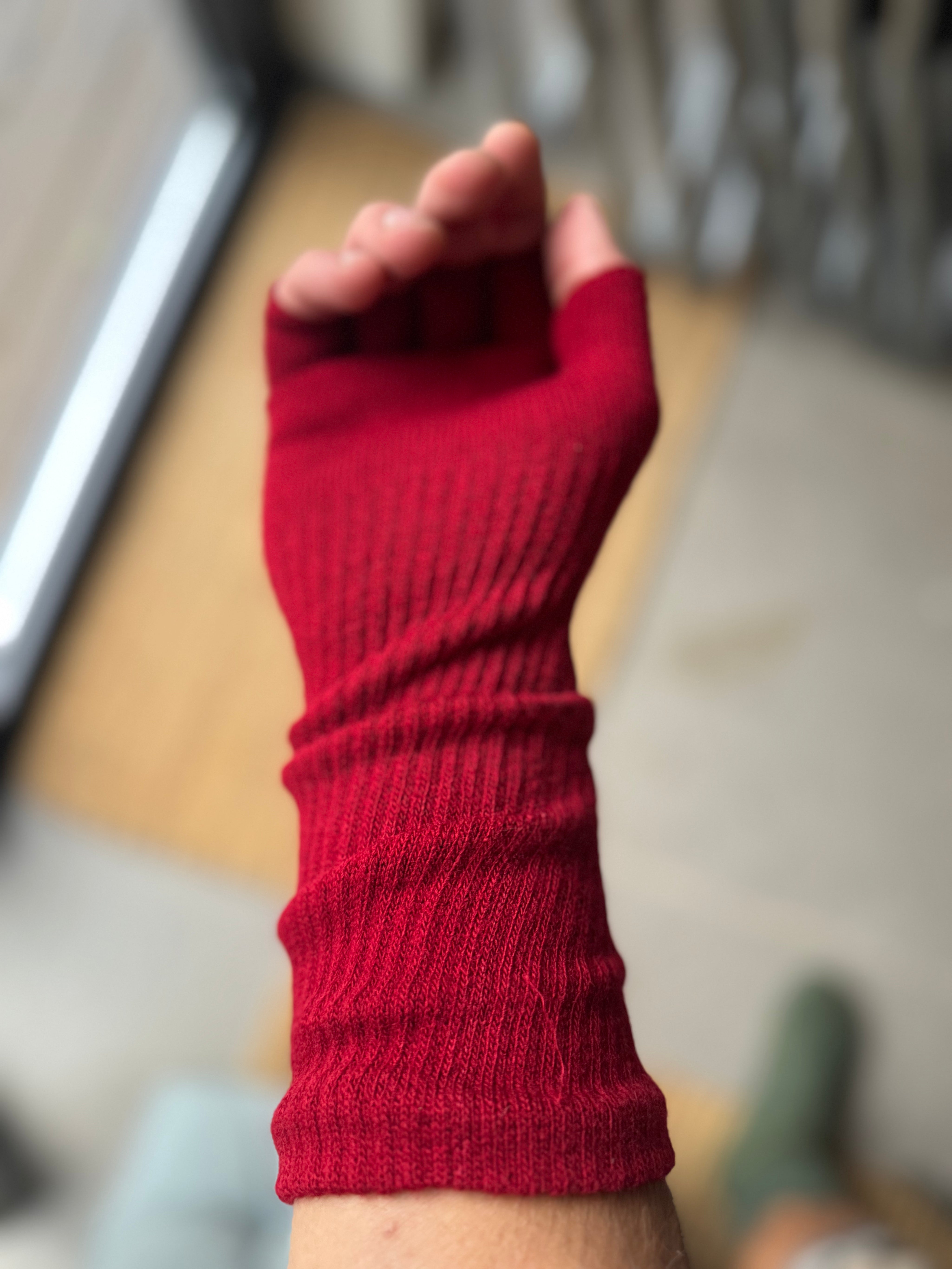 Röd Halvvante Tilda Winter Red