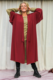 Röd Kimono Maroon