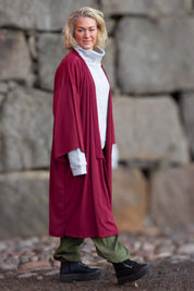 Röd Kimono Maroon