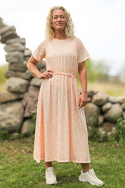 Pink Floral Dress Appelvik Pink