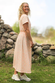 Pink Floral Dress Appelvik Pink