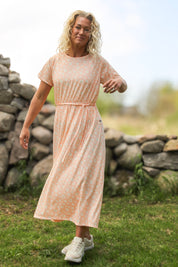 Pink Floral Dress Appelvik Pink