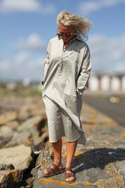 Ljusgrå Jeansskjorta Daly Light Grey
