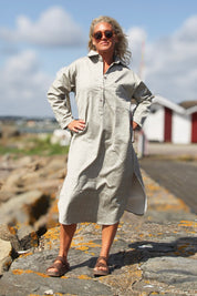 Ljusgrå Jeansskjorta Daly Light Grey