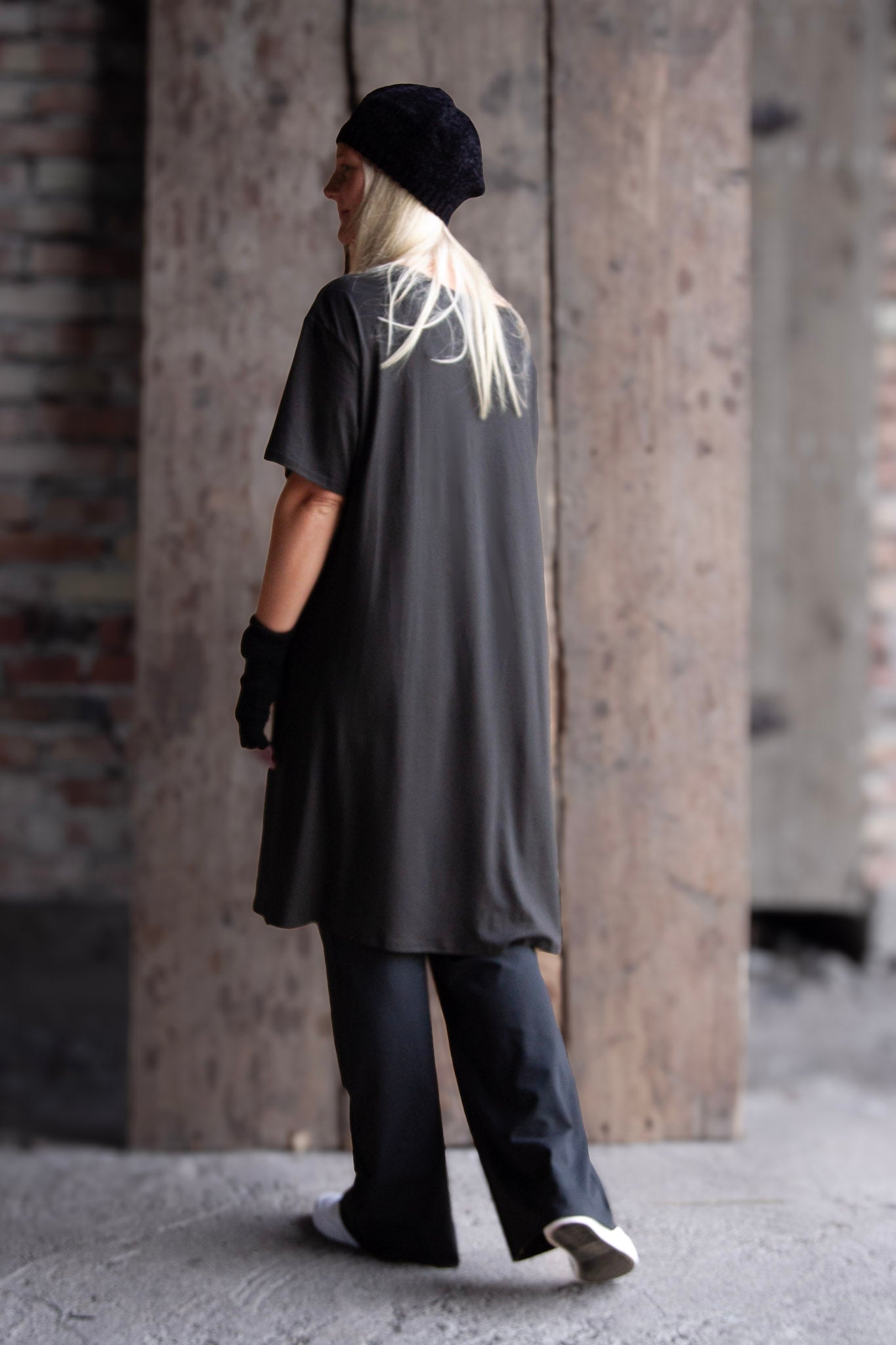 Svart Klänning Hängmatta Retro Black