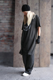 Svart Klänning Hängmatta Retro Black