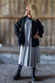Zwarte Fleece Trui Källviken Zwart