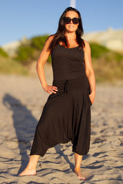 Svart Haremsbyxa Yoga Basic Original Black