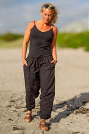 Svart Haremsbyxa Yogi Cargo Black