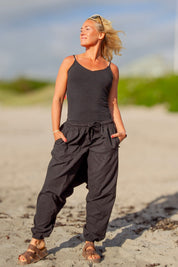 Svart Haremsbyxa Yogi Cargo Black