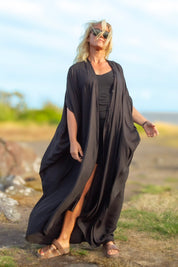Black Kaftan Dress Olinda Black