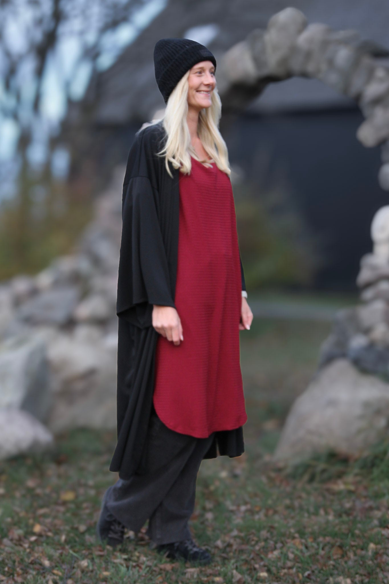 Svart Kimono Black
