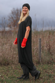 Zwarte jurk Eveline Zwart