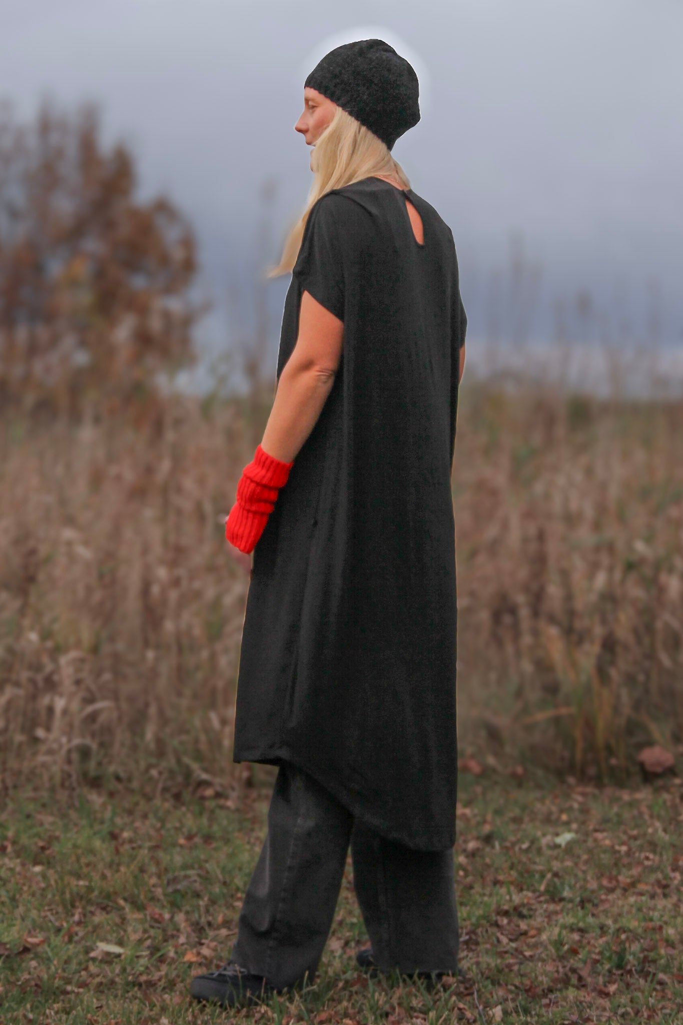 Zwarte jurk Eveline Zwart