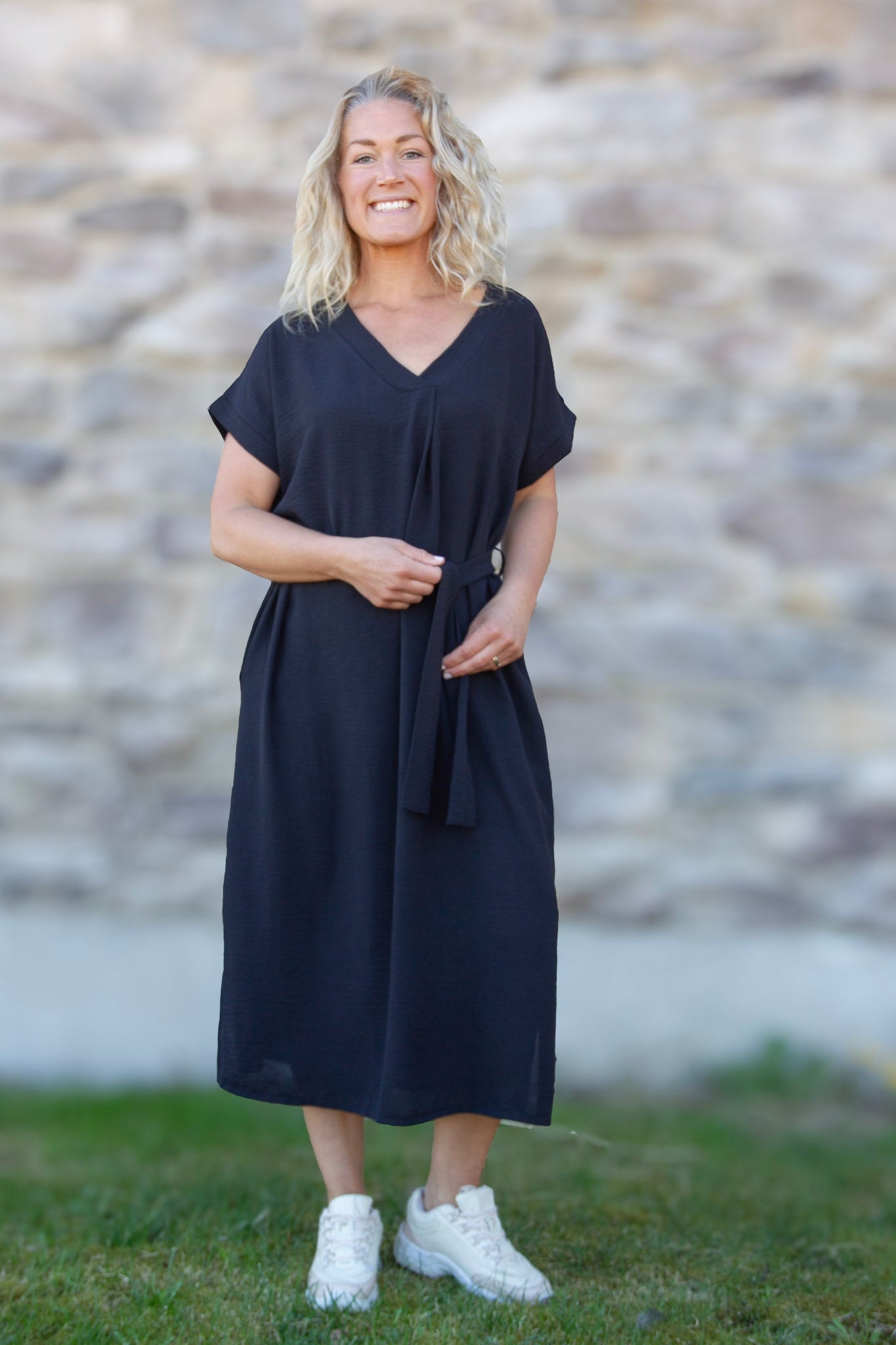 Svart Klänning Roxy Black