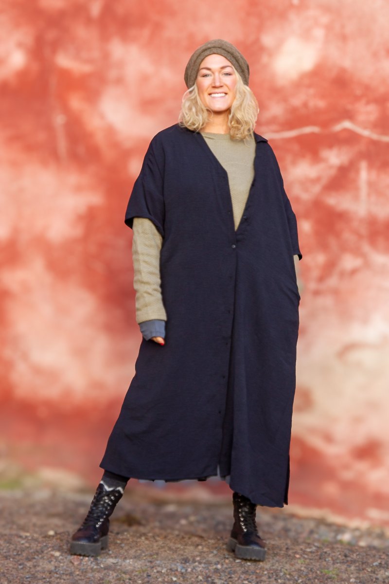 Sort Kjole Sahara Longshirt Sort