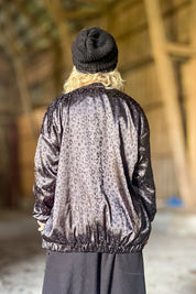 Svart Leopardmönstrad Jacka Koster Black