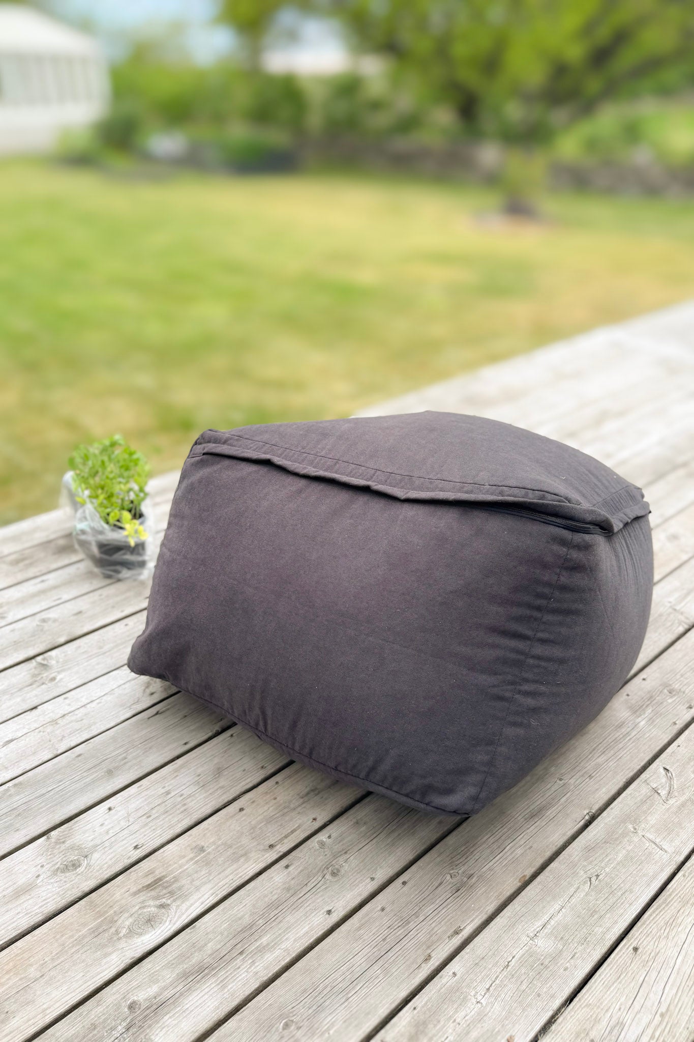 Black Beanbag Cover Sandön Black