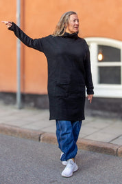 Svart Tröjklänning Polo Loose Black