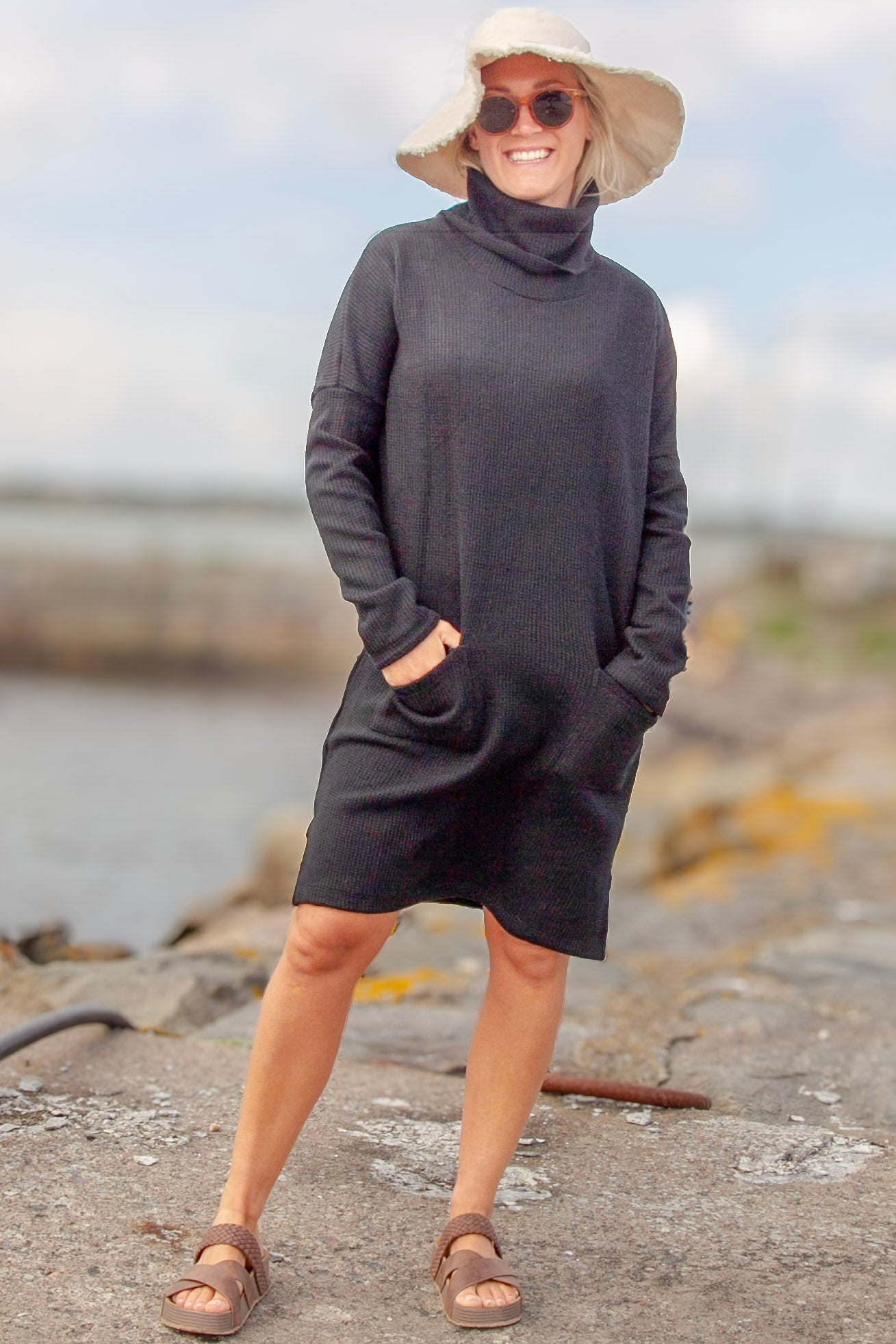 Svart Tröjklänning Polo Loose Black
