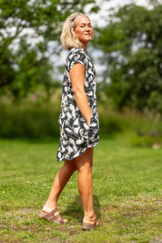 Svart Tunika Dalia Black Print
