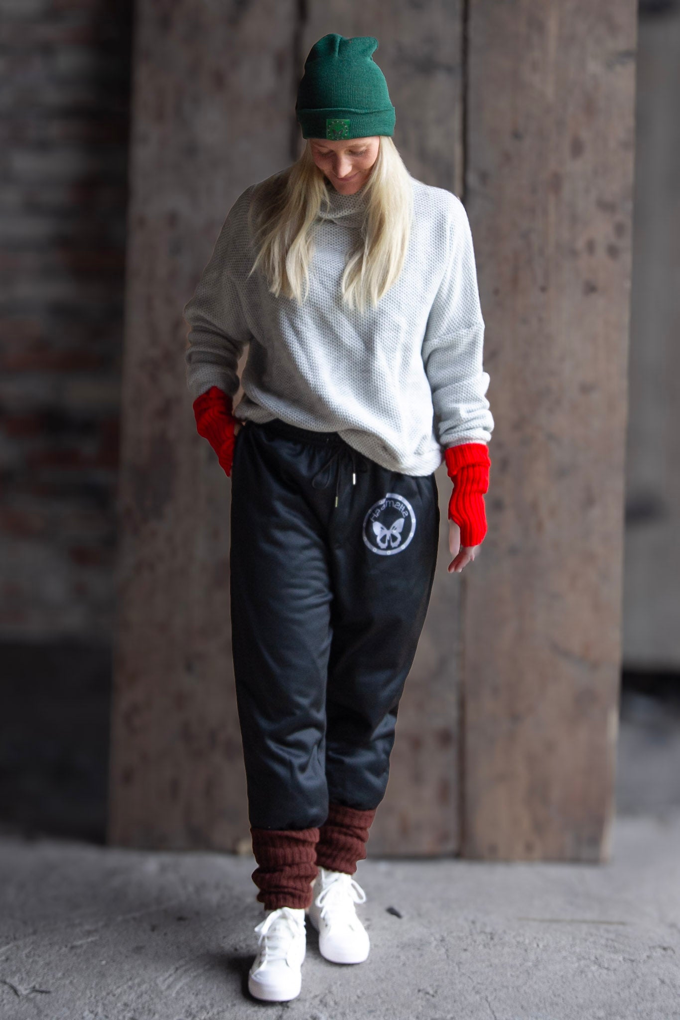 Svarta Mjukisbyxor Hängmatta Retro Black